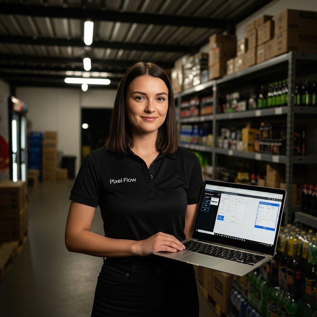 Colaboradora apresentando soluções